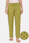 Coucou Woven Pyjama - Green Olive — thumbnail 1
